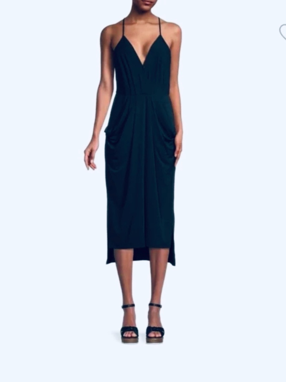 BCBGeneration Della Midi Dress Size M Navy